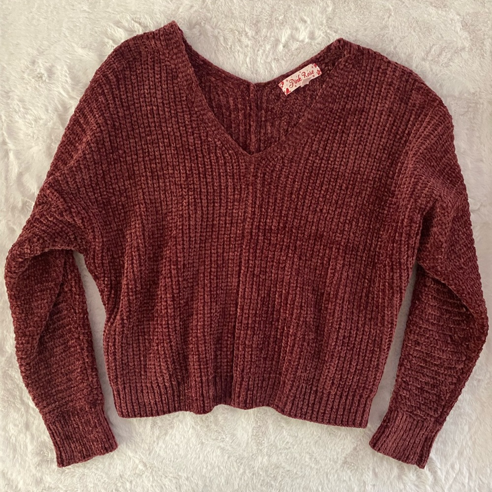 Soft burgundy sweater